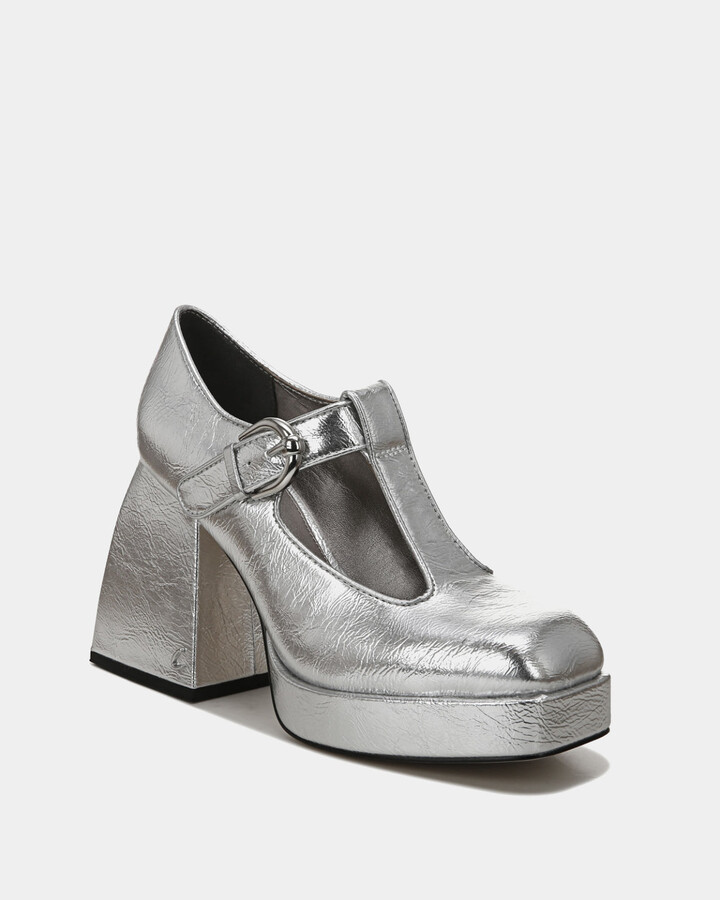 Silver Mary Jane Shoe Womens | ShopStyle