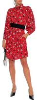 Thumbnail for your product : Marc Jacobs Belted Floral-print Silk-jacquard Mini Dress
