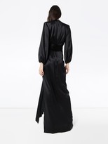 Thumbnail for your product : Alexandre Vauthier Plunge-Neck Embellished-Buckle Gown