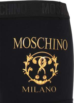 Moschino Logo Stretch Cotton Jersey Briefs