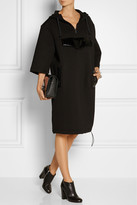 Thumbnail for your product : Christopher Kane Patent leather-trimmed neoprene hooded dress