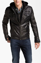 Thumbnail for your product : 7 Diamonds 'Manila' Trim Fit Leather Jacket