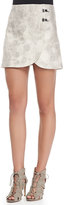 Thumbnail for your product : Tibi Double-Clasp Pony Textured Miniskirt