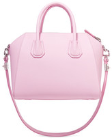 Thumbnail for your product : Givenchy Antigona Small Textured-leather Shoulder Bag - Baby pink