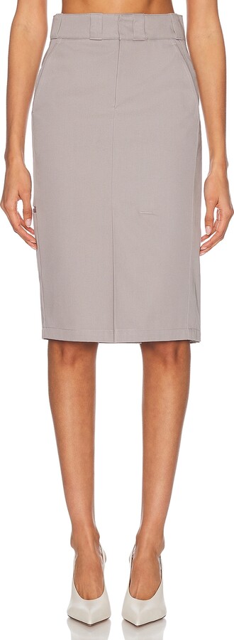 Maison Margiela Midi Skirt in Grey