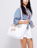 Thumbnail for your product : South Beach Rose Gold Chase The Sun Beach Bag