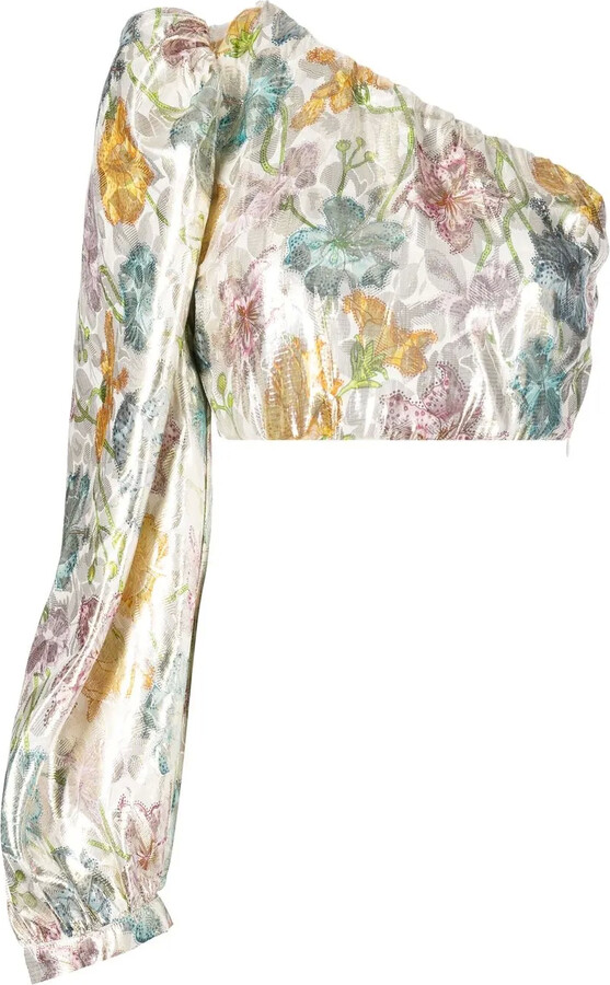 Hayley Menzies Shimmering Bonita Silk Jacquard top