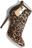 Thumbnail for your product : Jimmy Choo Luther Leopard-Print Cutout Calf Hair Bootie