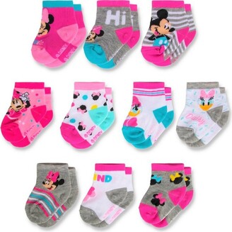 Disney Minnie Mouse baby-girls 10-pack Infant Sock, Multicolor