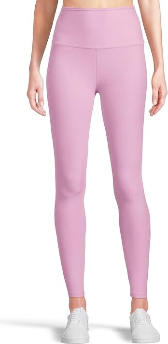 Beyond Yoga Spacedye Caught In The Midi High-Waisted Legging Women's Casual Pants Pink Haze Heather : XL (US Women's 14-16) 24