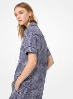 Thumbnail for your product : MICHAEL Michael Kors Printed Silk Pajama Shirt