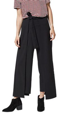Selected Kimberly Cropped Trousers, Black