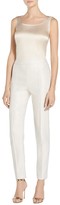 Thumbnail for your product : St. John Metallic Textured Jacquard Cropped Pants
