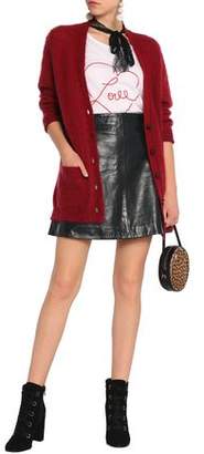 RED Valentino Leather Mini Skirt