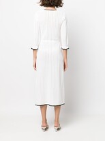 Thumbnail for your product : Maje Scallop-Trim Knitted Dress