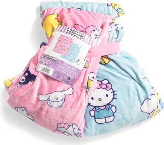 TJMAXX 2Pk Smiles And Rainbows Throws, Polyester