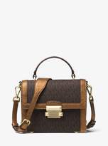 Thumbnail for your product : MICHAEL Michael Kors Jayne Small Logo and Leather Trunk Bag