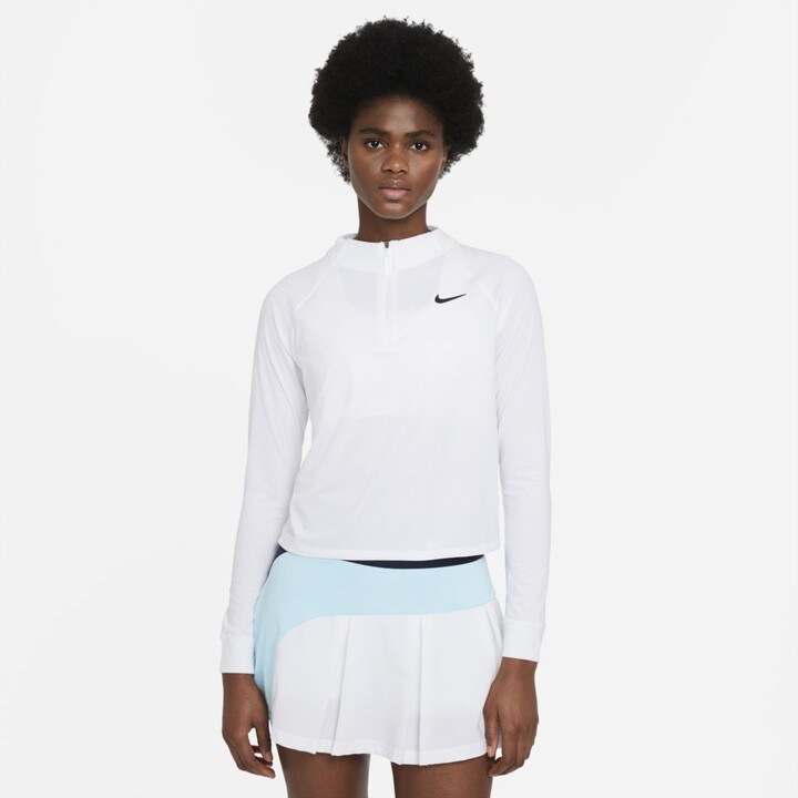Nike NikeCourt Dri-FIT Victory Women's Long-Sleeve 1/2-Zip Tennis Top -  ShopStyle