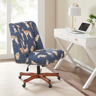 Linon Draper Dog Print Office Chair - ShopStyle