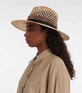 Thumbnail for your product : Brunello Cucinelli Embellished raffia fedora