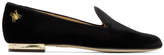 Thumbnail for your product : Charlotte Olympia Black Velvet Nocturnal Loafers