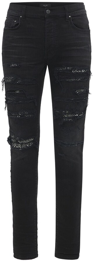 Amiri Bandana Thrash Denim Jeans - ShopStyle