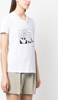 Thumbnail for your product : Emporio Armani slogan-print cotton T-shirt