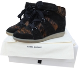 Thumbnail for your product : Isabel Marant Leopard print Pony-style calfskin Trainers