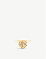 Thumbnail for your product : Michael Kors Love heart yellow gold-plated sterling silver ring