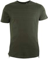 Thumbnail for your product : boohoo Zip Biker T-Shirt with Curve Hem