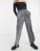 Thumbnail for your product : JDY wide leg trousers in silver