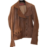 Thumbnail for your product : Ventcouvert Beige Leather Jacket