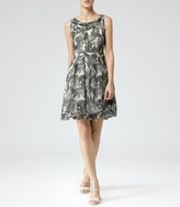 Thumbnail for your product : Reiss Daria PALM PRINT DRESS
