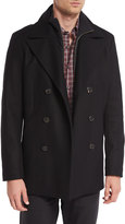 Thumbnail for your product : Theory Mercer Double-Breasted Pea Coat, Black