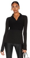 Thumbnail for your product : ALALA Rise Quarter Zip Top in Black
