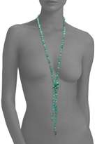 Thumbnail for your product : ginette_ny Fallen Sky 18K Rose Gold & Turquoise Sautoir Necklace/53"