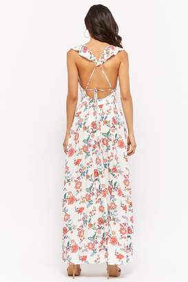 Forever 21 Strappy Floral Print Maxi Dress