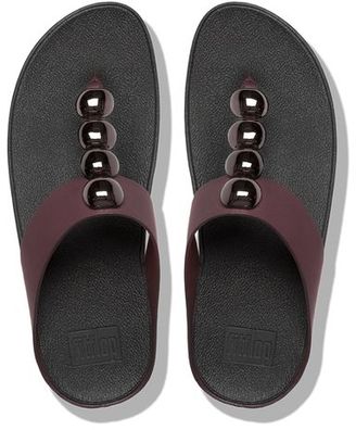 FitFlop Rolatm Leather Toe-Thong Sandals