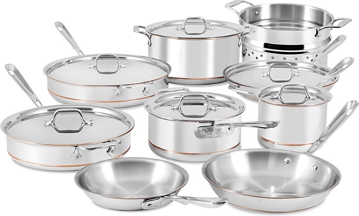 All-Clad Copper Core 5 Ply Bonded 15 Piece Cookware Set