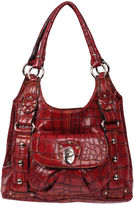 Thumbnail for your product : Wilsons Leather Womens Croco Four Poster Faux-Leather Satchel