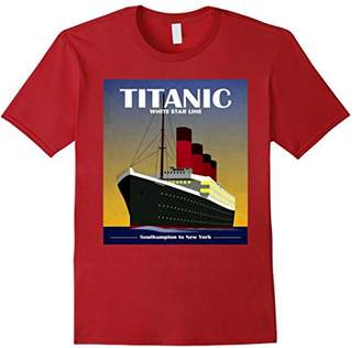 Titanic White Star Line Vintage Poster Tee Shirt