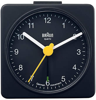 Braun Analogue Travel Alarm Clock, Black
