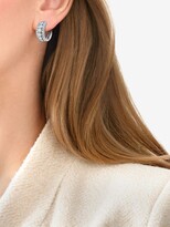 Thumbnail for your product : Kwiat 18kt white gold Lyric diamond huggie earrings