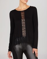 Thumbnail for your product : BCBGMAXAZRIA Top - Iana Lace Trim