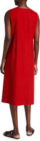 Thumbnail for your product : Eileen Fisher Missy Wool Flannel Sleeveless Dress