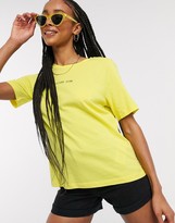 Thumbnail for your product : Noisy May future short sleeve t-shirt in yellow