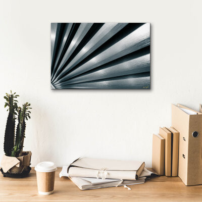 17 Stories 'Industrial Abstract - Vanishing Point Metal 1' by Life BeautifuLEE Canvas Wall Art, 18" x 12"