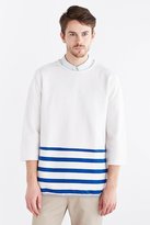 Thumbnail for your product : Urban Outfitters CPO 3/4-Sleeve Stripe Crew Neck Sweatshirt