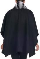 Thumbnail for your product : Gorski Wool Cape w/ Fur Collar Trim