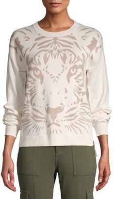 cream cheetah sweater
